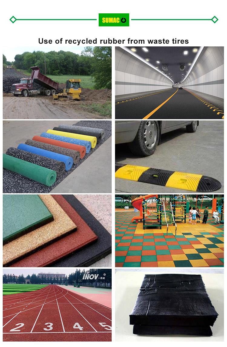 Brug af genanvendt gummi fra affaldsdæk