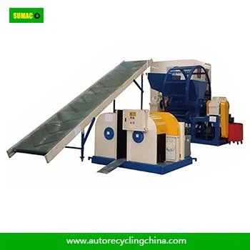Used Tire Recycling Plant Whole Tyre Shredder